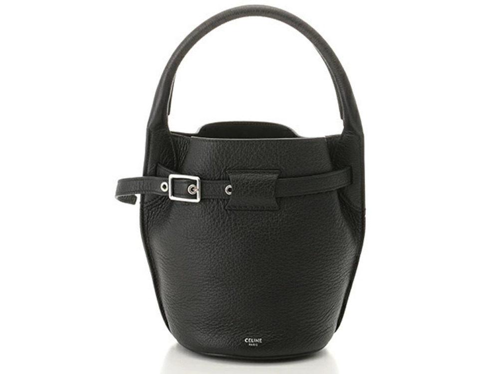Celine Big Bag Bucket Shoulder Leather Black